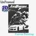 JDM Tuner Car Painting Poster, Monochrome Stylized Racing Car With Tour-themed Graphic Poster, Sleek Bold Automotive Design Ideal For Garage, Man Cave_maomaolike.com