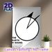 Round Earth Themed Painting Poster, Minimalist Black & White Graphic Poster, Informative Scientific Statement Decor Ideal For Home Office, Study Room_maomaolike.com