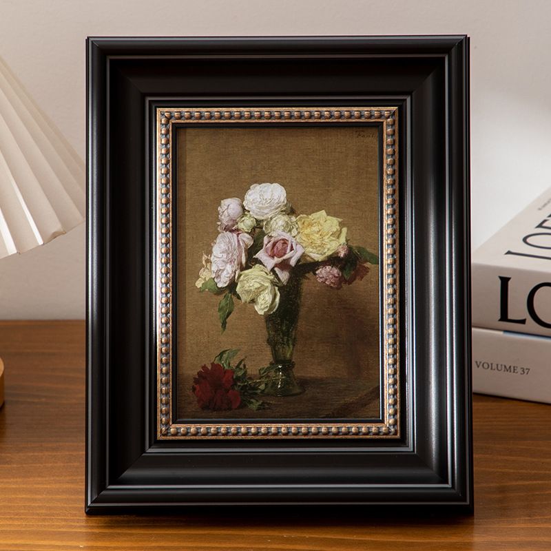 Vintage Black Photo High-end Oil Painting Empty Puzzle Mounting Frame, Wall-mounted A4 Display Frame_maomaolike.com