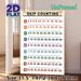 Skip Counting Painting Poster, Vintage-style Colorful Number Chart Poster, Clear Skip Counting Guide To Aid Math Learning, Ideal For Study Rooms And_maomaolike.com