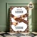 Mehndi Station Themed Painting Poster, Intricate Ethnic Style Poster With Hand Mehndi Art & Floral Border, Cultural Decorative Piece Ideal For Wedding_maomaolike.com