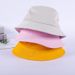 Hot Sale Solid Panama Hat For Men Women Pure Color Simple Hip Hop Cap Black White Pink Yellow Purple Beige Sunscreen Bucket Hats_maomaolike.com