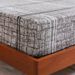 Gray Texture Geometric Cover Polyester Skin Friendly Bed Mattress Protector Fitted Sheet_maomaolike.com