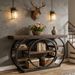 Console Table, 5-Tier Industrial Sofa Table With Metal Frame_maomaolike.com
