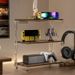 Storage Bookshelf Desktop Desk Multi-layer Hole Rack Shelf Heightening Camping Retro Home Long Strip_maomaolike.com