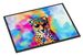 Hippie Animal Cheetah Doormat Front Door Mat Indoor Outdoor Rugs For Entryway, Non Slip Washable Low Pile, 24H X 36W_maomaolike.com