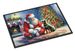 Terrier And Santa Claus Doormat Front Door Mat Indoor Outdoor Rugs For Entryway, Non Slip Washable Low Pile, 24H X 36W_maomaolike.com