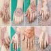 2025 Cross-Border European And American Brown Red Indian Hanna Waterproof Lace Stickers Top-sale Tattoo_maomaolike.com