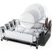 Kitchen dish storage rack bowl and chopstick rack drain rack stainless steel multifunctional tableware rack knife rack_maomaolike.com