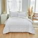 Solid Color Craft Seersucker Series Quilt Set Three Sets Full Size_maomaolike.com
