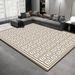 Living Room Rug Large Size Gorgeous Gold Frame Design Bedroom Rug Plush Thickened Machine Washable Thickened Underlay Interior Decorative Rug_maomaolike.com