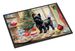Cairn Terrier Christmas Cookies Doormat Front Door Mat Indoor Outdoor Rugs For Entryway, Non Slip Washable Low Pile, 24H X 36W_maomaolike.com