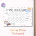 Stay In Bed Reward Chart Painting Poster, Cute Cartoon Sleep-themed Poster, Helps Encourage Staying In Bed All Night, Ideal For Bedroom_maomaolike.com