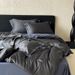 Wholesale Nordic Light Luxury 60s Lenzing Tencel Four-Piece Summer Simple Naked Sleep Striped Silver Silk Cool Feel 4-Piece Set_maomaolike.com
