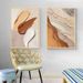 Contemporary Wabi-Sabi Style, Dune And Wave Print Artworks Adorned With Thick, Freely Layered Brushstrokes, Exuding An Atmosphere Rich In Mood._maomaolike.com