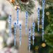 24Pcs Bendable Clear PC Icicle Ornaments, Transparent Strip Icicle Pendants For Christmas Tree Wedding Party Ceiling Decor_maomaolike.com