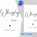 Whisky Bar Themed Painting Poster, Minimalist Black & White Typographic Poster, Elegant Decor Ideal For Home Bar, Lounge And Entertainment Area_maomaolike.com