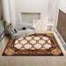Living Room Rug Large Size Gorgeous Gold Frame Design Bedroom Rug Plush Thickened Machine Washable Thickened Underlay Interior Decorative Rug_maomaolike.com
