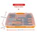 Home Tool Set 34-piece Basic Mechanic Tool Set With Tool Box, Ideal For Home Repairs, Convenient Storage, With Individual Containers For Easy Portability_maomaolike.com