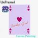Ace Of Hearts & Lucky Girl Painting Poster, Soft-hued Playful Heart-adorned Poster, Charming Uplifting Decor Ideal For Bedroom, Living Room_maomaolike.com