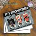 Movie Night Themed Painting Poster, Vintage Cartoon Style Playful Cinema Characters Poster, Retro Movie-inspired Decor Suitable For Home Theater_maomaolike.com