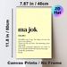 Balkan Slang "Ma Jok" Painting Poster, Warm-toned Minimalist Typographic Poster, Humorous Cultural Slang Decor, Suitable For Home Office And Living_maomaolike.com