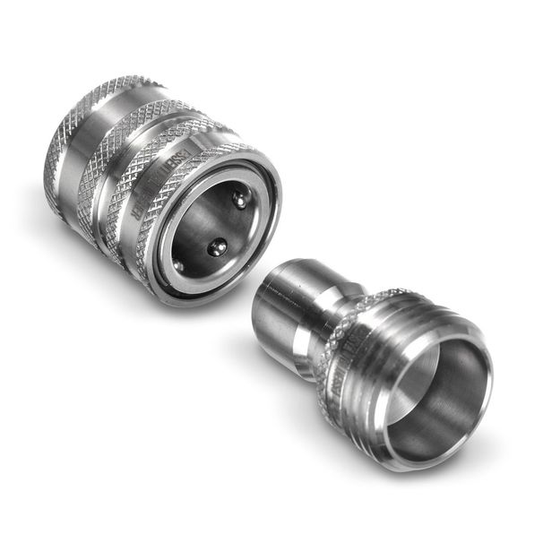 Garden Hose Quick Connect Set | Premium Solid Stainless Steel 3/4" Hose Fittings_maomaolike.com