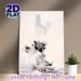Chinese Landscape Ink Wash Painting Poster, Ethereal Monochrome Misty Mountain & Waterside Dwelling Poster, Serene Artistic Decor Suitable For Living_maomaolike.com