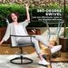 Patio Swivel Chairs Set Of 2, High Back Patio Dining Chairs With All-Weather Mesh For Backyard, Lawn, Garden, Gray_maomaolike.com