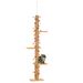 Pawhut Floor To Ceiling Cat Tree, 80" - 95" Adjustable Tall Cat Tower, 3-Level Cat Climbing Towe For Indoor Cats With Sisal Scratching Post, Platforms, Leaves, Orange_maomaolike.com