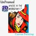 Pop Art Confused Lady Painting Poster, Bold Retro Comic Style Poster, Eye-catching Stylized Lady With "Where In The World Am I?" Thought Bubble, Ideal_maomaolike.com