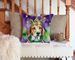 American Foxhound King Of Mardi Gras Throw Pillow Machine Washable, Indoor Outdoor Decorative Pillow For Couch, Bed Or Patio, 14Hx14W_maomaolike.com