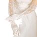 Unisex Luxury long lace cutout sequin embroidered wedding glove bag refers to a white dress wedding accessory_maomaolike.com