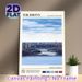 The Bronx Cityscape Painting Poster, Serene Urban Scenic Poster, Captivating NYC Borough View With Minimalist Typographic Details, Ideal For Home_maomaolike.com
