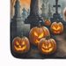 Cavalier Spaniel Spooky Halloween Memory Foam Kitchen Mat Machine Washable Anti-Fatigue Mat Cushion Comfort Bath Mat Or Kitchen Rug_maomaolike.com