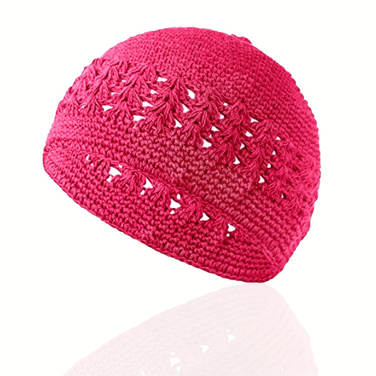 Unisex Hand-crocheted cotton knitted hats Men's and women's wig hats hollowed out breathable Muslim hats_maomaolike.com