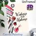 Makeup Themed Painting Poster, Watercolor Style Cosmetic Items & Typography Poster, Stylish Decorative Piece Ideal For Dressing Room, Vanity Area_maomaolike.com