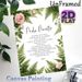 Spanish Lord's Prayer Painting Poster, Delicate Pink Rose & Fern Framed Calligraphy Poster, Calming Spiritual Wall Art Suitable For Home, Prayer Space_maomaolike.com