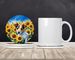 Jack Russell Terrier In Sunflowers Large Sandstone Coasters Pack Of 4 Absorbent Round Coasters Decor Gifts For Men Or Women, 4 In, Multicolor_maomaolike.com