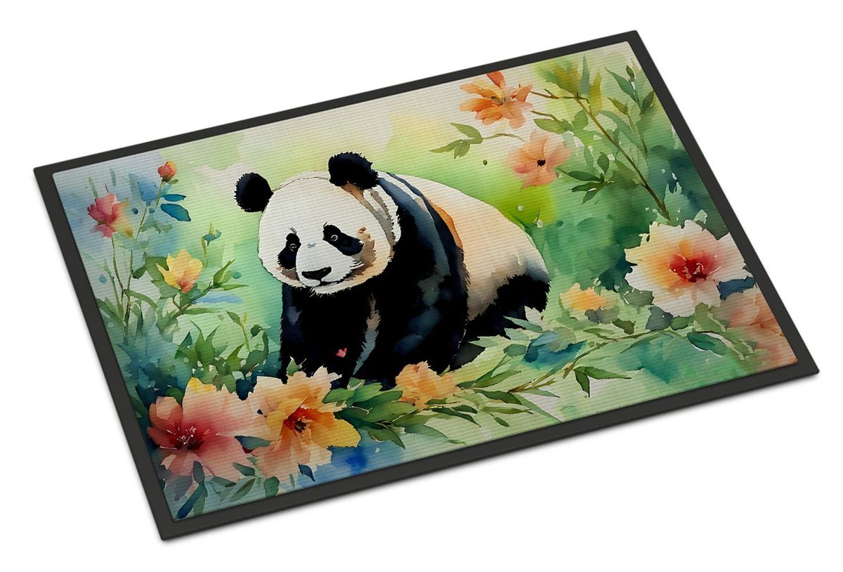 Panda Doormat Front Door Mat Indoor Outdoor Rugs For Entryway, Non Slip Washable Low Pile, 24H X 36W_maomaolike.com