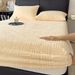 Winter Taffeta Single Piece Thickened Coral Milk Cover Non-Slip Mattress Protector Fleece Bed Sheet Set_maomaolike.com