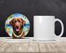 Chesapeake Bay Retriever Luau Large Sandstone Coasters Pack Of 4 Absorbent Round Coasters Decor Gifts For Men Or Women, 4 In, Multicolor_maomaolike.com