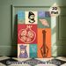 Folk Cultural Themed Painting Poster, Vibrant Collage-style Poster, Featuring Ethnic Figures, Pomegranate, Traditional Instrument & Decorative Motifs_maomaolike.com