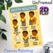 Potty Routine Painting Poster, Cute Cartoon Step-by-step Guide Poster, Clear Potty Procedure Guidance, Ideal For Bathroom_maomaolike.com