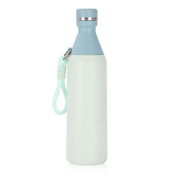 Stainless Steel Water Bottle 500ml Screw Lid Vacuum Insulated Sports Flask Leak Proof Small For School Travel_maomaolike.com