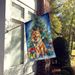 Finnish Spitz Christmas Reindeer House Flag Large Porch Sleeve Pole Decorative Outside Yard Banner Artwork Wall Hanging, Polyester, House Size, Multicolor_maomaolike.com