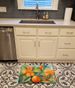 Florida Orange Blossom In Watercolor Memory Foam Kitchen Mat Machine Washable Anti-Fatigue Mat Cushion Comfort Bath Mat Or Kitchen Rug_maomaolike.com