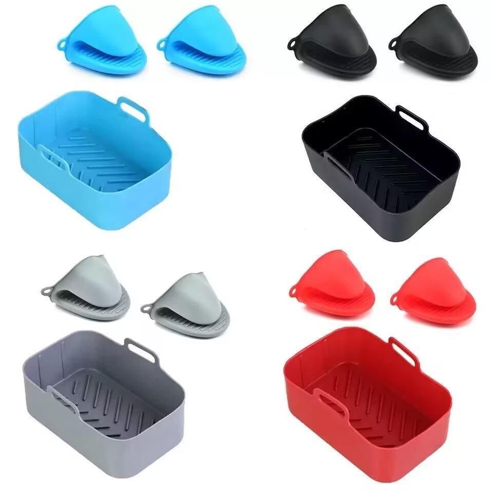 Home Furniture New Air Fryer Grill Tray Multi Function Silicone Mat Instant Pot Accessories Set_maomaolike.com