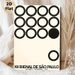 Minimalist Geometric Circle Painting Poster, Vintage Monochrome Abstract Graphic Poster, Sleek Artistic Wall Decor Suitable For Living Room, Office_maomaolike.com