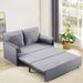 63inch Variable Sofa Bed With Double Armrest,
Grey Velvet Fabric Sofa Bed,
Pull-down 80inch Comfortable Large Bed_maomaolike.com